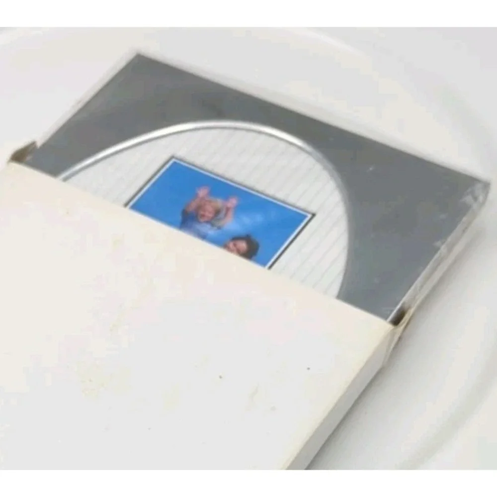 Dell Computer Picture‎ Frame Silver 5x7 Photo Oval Shiny Chrome Flaw